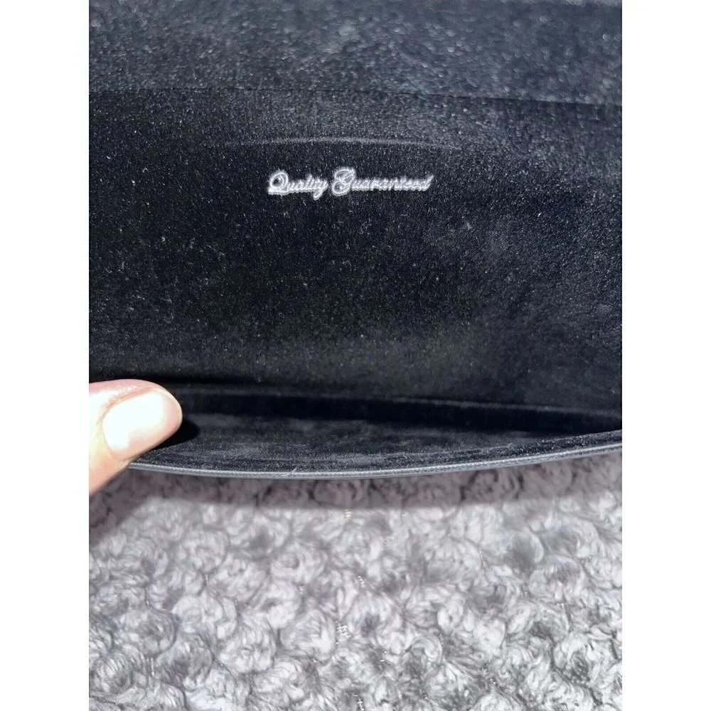 RAG & BONE New York Black Leather Glasses Case Pouch Button Case W/Dust Bag